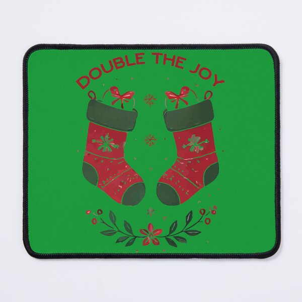 Item preview, Holiday Twins Birth Announcement:  Double the Joy Christmas T shirt designed and sold by Millie8282.