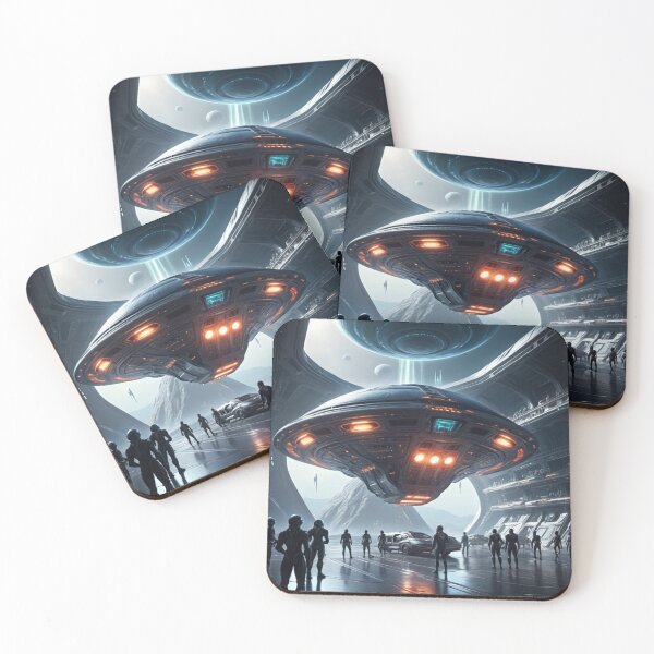 Item preview, Gathering at the Galactic Gateway  - Alien Invasion  designed and sold by eXtraHumans.