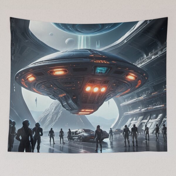 Item preview, Gathering at the Galactic Gateway  - Alien Invasion  designed and sold by eXtraHumans.