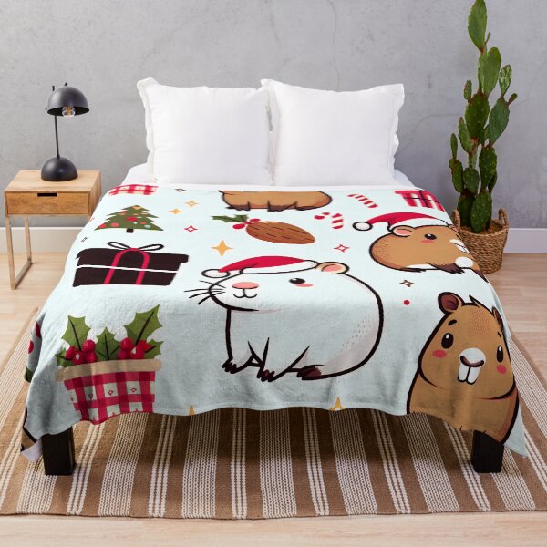 Item preview, Cute Christmas Capubara Baby Blanket designed and sold by Travelcases.