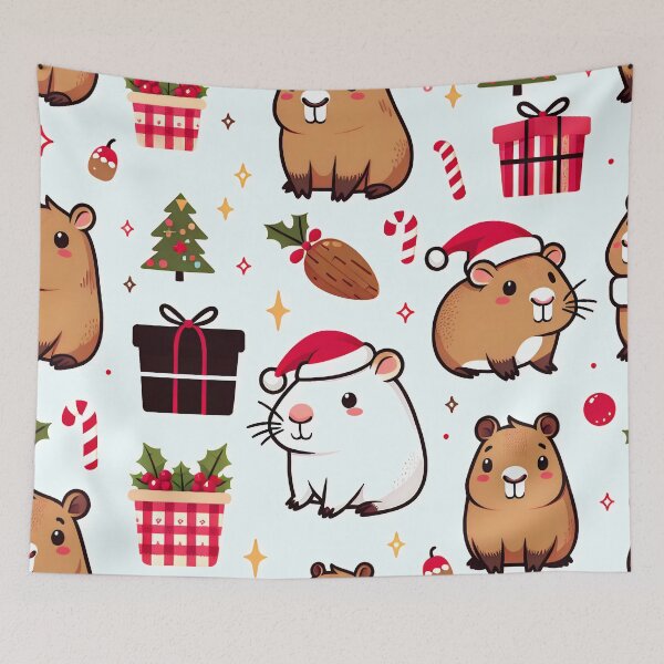 Item preview, Cute Christmas Capubara Baby Blanket designed and sold by Travelcases.