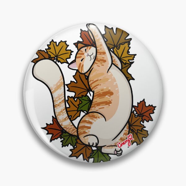 Item preview, Maple Leaves Orange Tabby  designed and sold by Linexy.