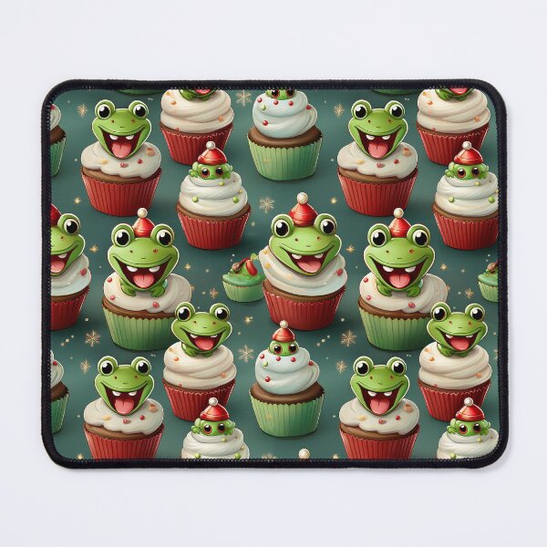 Item preview, Cupcake Fun: A fun and energetic pattern featuring cupcakes topped with happy frogs designed and sold by Grang Art Artistic Designs.