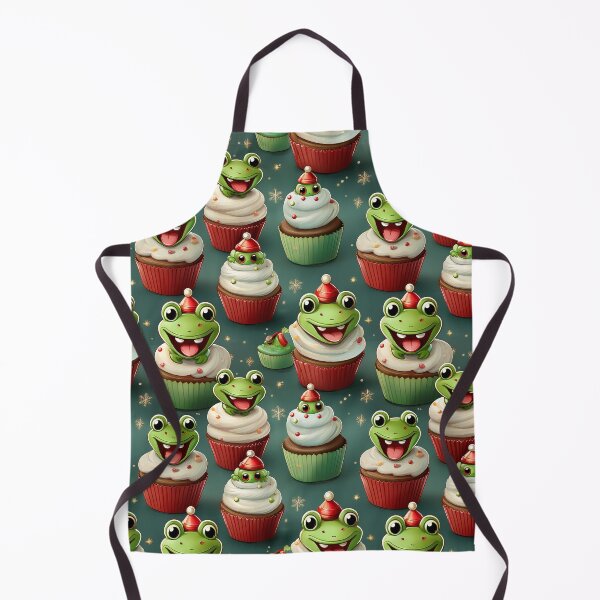 Item preview, Cupcake Fun: A fun and energetic pattern featuring cupcakes topped with happy frogs designed and sold by Grang Art Artistic Designs.