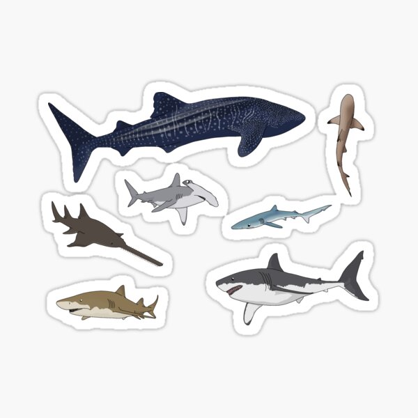 Vista previa del artículo con la obra «Paquete de tiburones 2», diseñado y vendido por emm416.