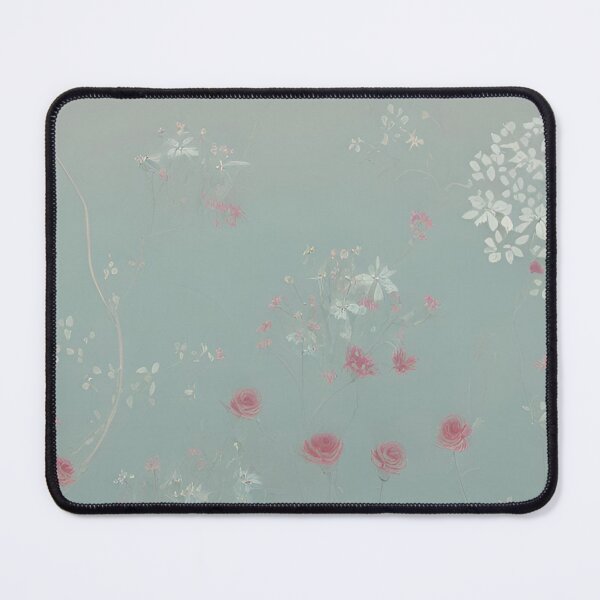 Item preview, Soft Red Roses and White Petals on Sage designed and sold by BubbleGalaxy.