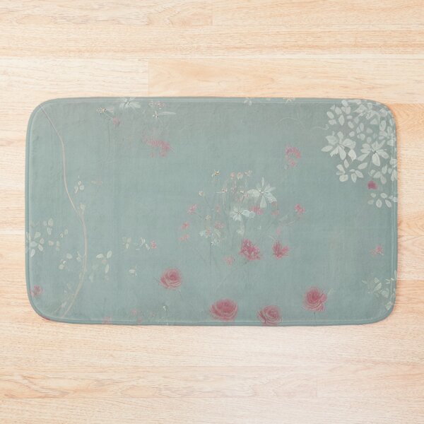 Item preview, Soft Red Roses and White Petals on Sage designed and sold by BubbleGalaxy.