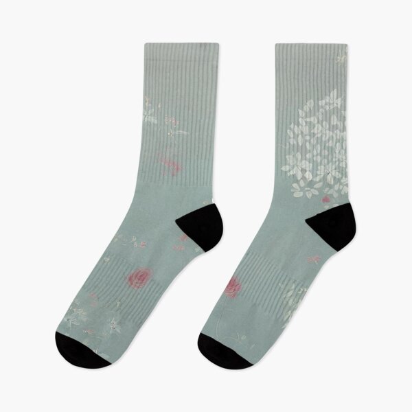 Item preview, Soft Red Roses and White Petals on Sage designed and sold by BubbleGalaxy.