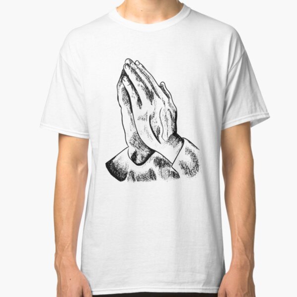 praying hands t shirt