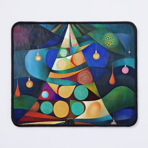 Item preview, Abstract Christmas Tree - Modern Geometric Holiday Art designed and sold by BeautyPulse.