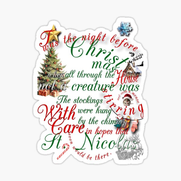 Item preview,  Twas the night before Christmas poem designed and sold by PaulGi.