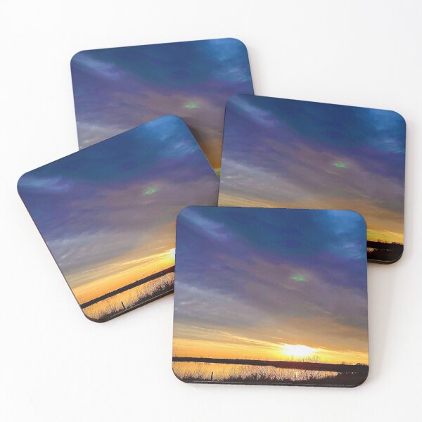 Item preview, Serene Lake at Sunrise with Beautifully Colored Clouds designed and sold by IFLYBaby.