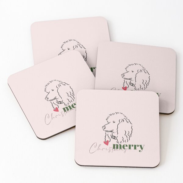 Item preview, Festive Poodle Christmas Art - Holiday Cheer for Dog Lovers designed and sold by Sanskrati.