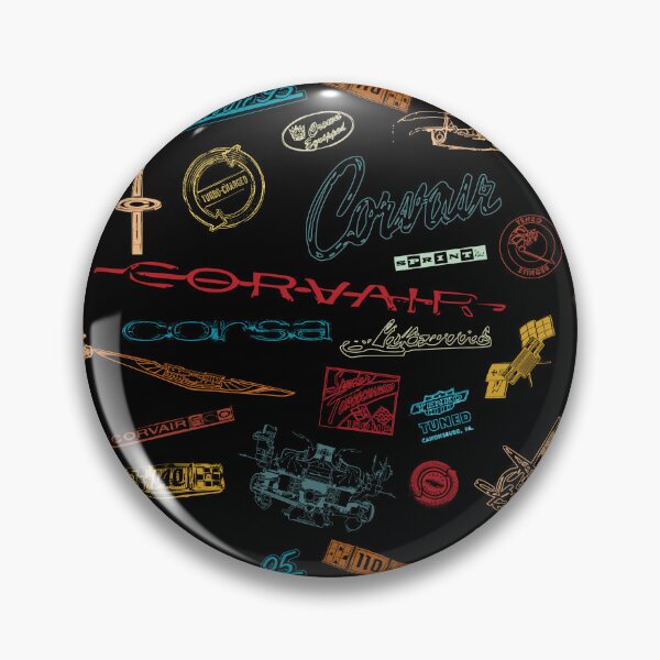 Item preview, Corvair emblem logo script ilustrations designed and sold by FlatSixGraphics.