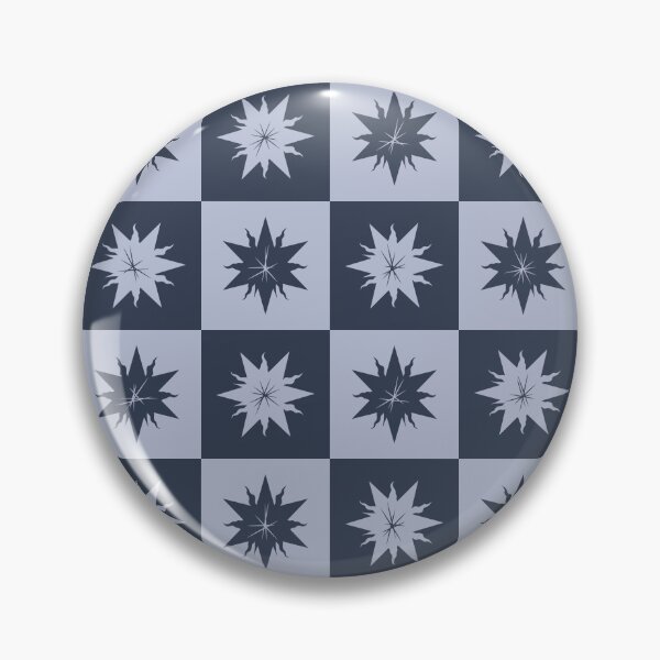 Item preview, Checker Starbursts Pattern - Silver and Navy designed and sold by Daniel Bevis Design.