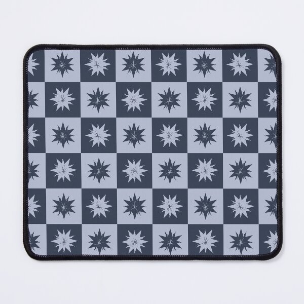 Item preview, Checker Starbursts Pattern - Silver and Navy designed and sold by Daniel Bevis Design.