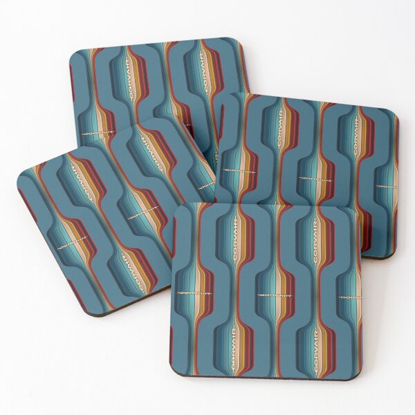Item preview, Tasco Turquoise Corvair Vintage Pattern Retro 60s 70s designed and sold by FlatSixGraphics.