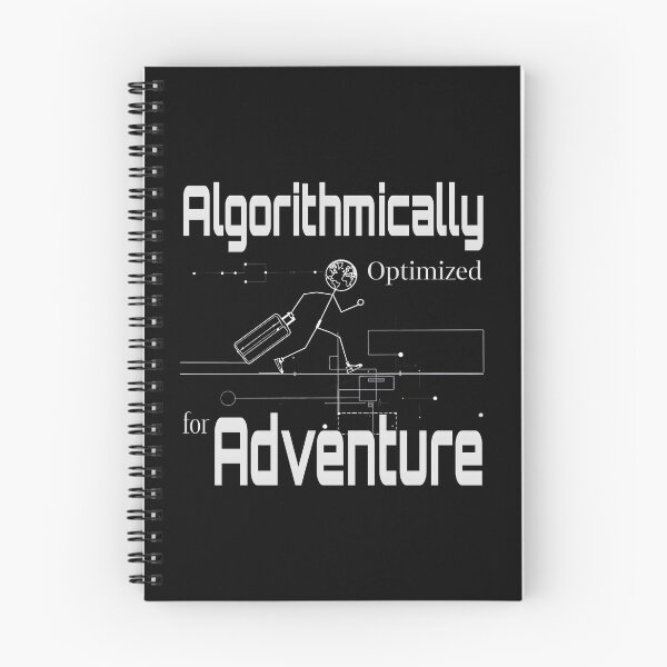 Artikelvorschau, Algorithmisch optimiert für Abenteuer – Tech-inspiriertes Reisedesign entworfen und verkauft von FlatEdge.