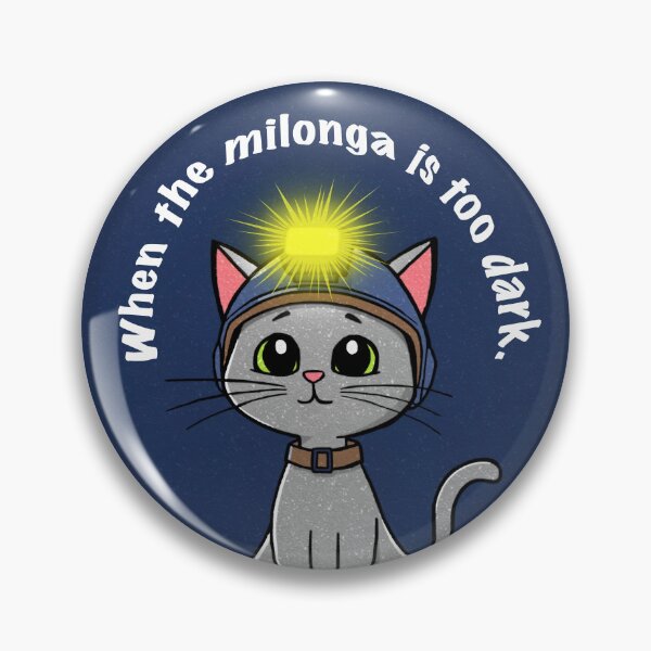 Item preview, When The Milonga Is Too Dark II Tango Cat designed and sold by infinitetango.