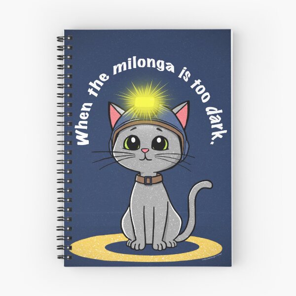 Item preview, When The Milonga Is Too Dark II Tango Cat designed and sold by infinitetango.
