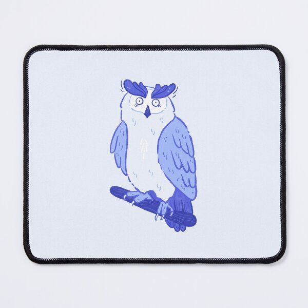 Item preview, Cute blue surprised owl designed and sold by rizdrawings.