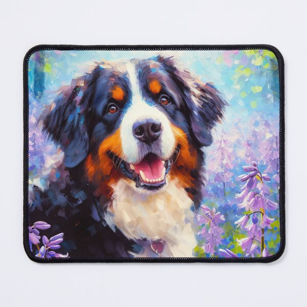 Artikelvorschau, Berner Sennenhund in Glockenblumen entworfen und verkauft von LazioJoe.