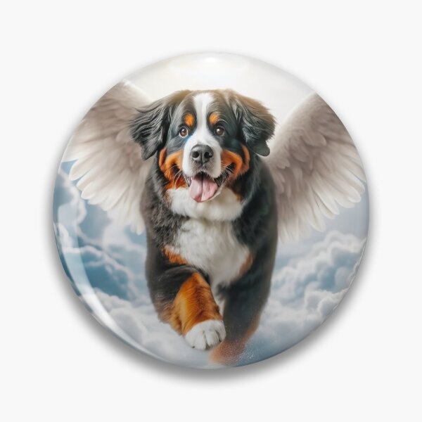 Item preview, Ángel de la guarda del perro de montaña bernés designed and sold by LazioJoe.