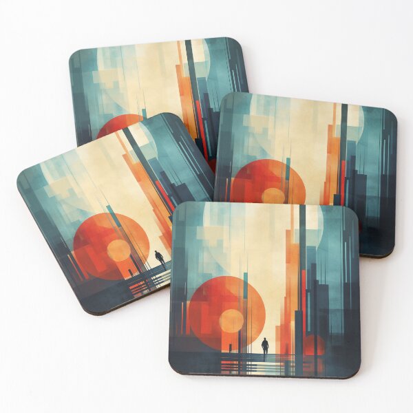 Item preview, AI generated art - Bauhaus inspired abstract poster 4 designed and sold by Sk33t5.