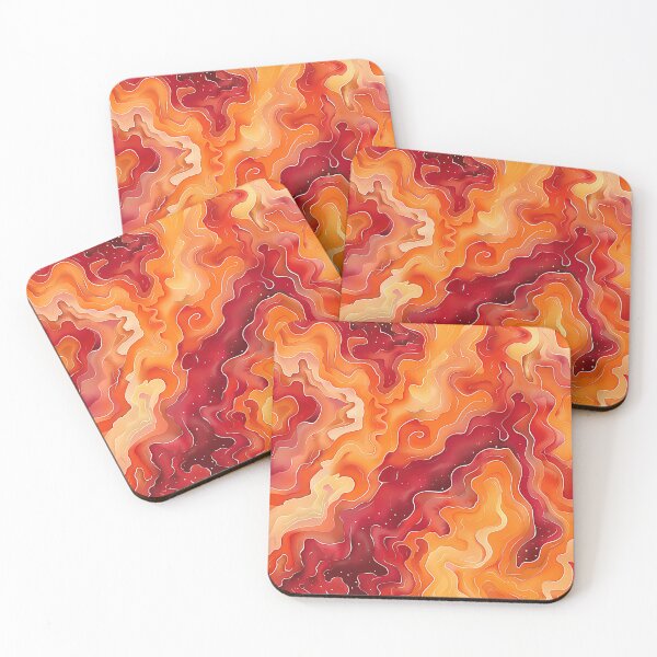 Item preview, Firey Red and Orange Graffiti Art - Vibrant Waves designed and sold by HausKatz.