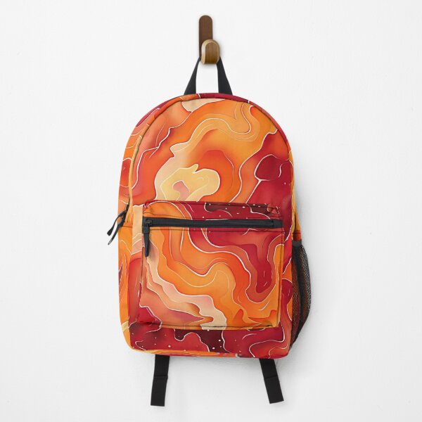 Item preview, Firey Red and Orange Graffiti Art - Vibrant Waves designed and sold by HausKatz.