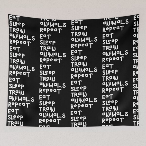Item preview, Eat Sleep Animal Train Repeat – Motivational Slogan for Animal Trainers designed and sold by PrettylittlepastelUk.