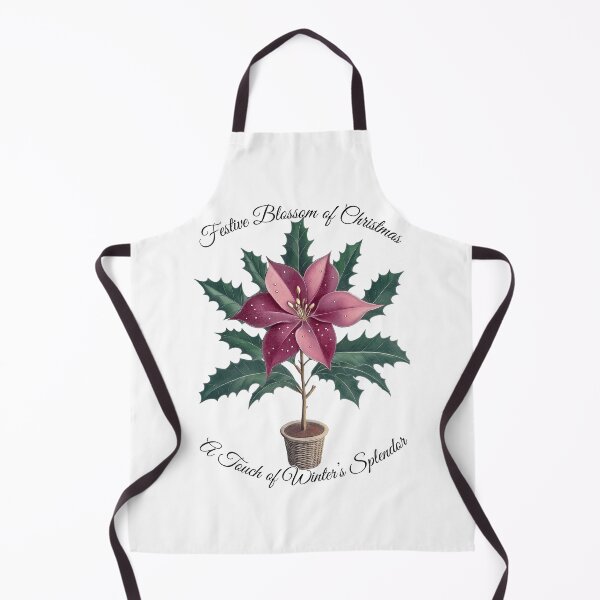 Item preview, Festive Blossom of Christmas – Holiday Floral Art with Winter Charm" designed and sold by BukkyStory.