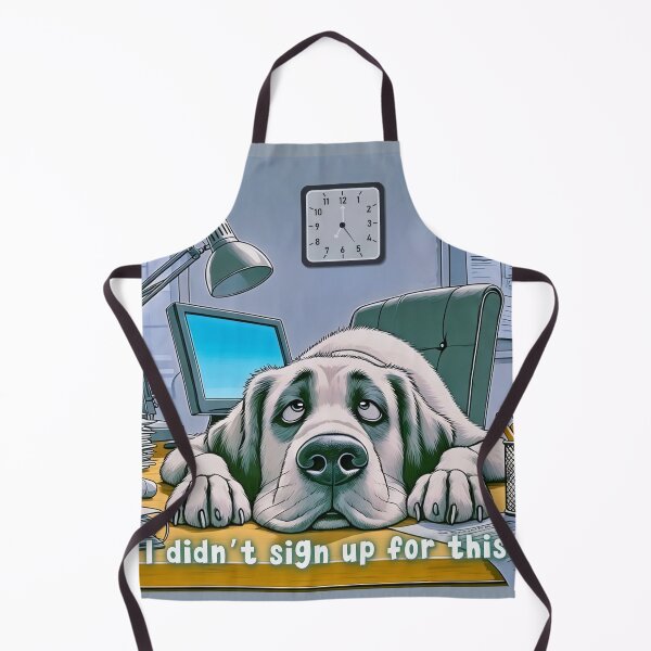 Item preview, Overworked Office Dog – "I Didn’t Sign Up for This" designed and sold by gleefulme.