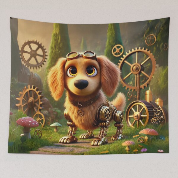 Item preview, Steampunk Golden Dox designed and sold by Sillytoe.