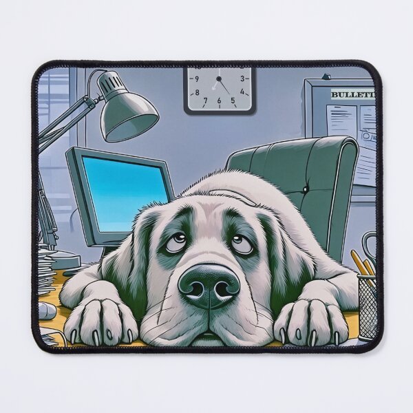 Item preview, Overworked Office Dog – "I Didn’t Sign Up for This" designed and sold by gleefulme.