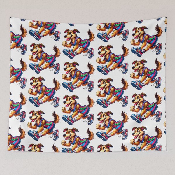 Item preview, Dog Jogging Art Design designed and sold by DesignHub.
