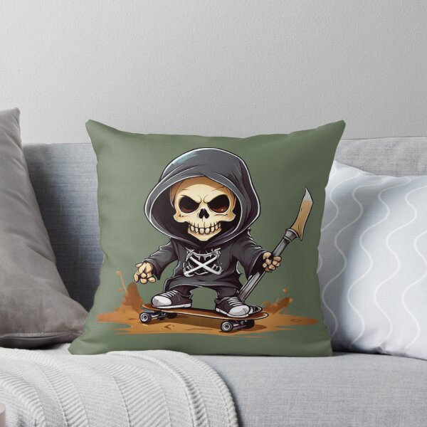 Item preview, Skateboarding Grim Reaper in Action designed and sold by NiRia Spot.