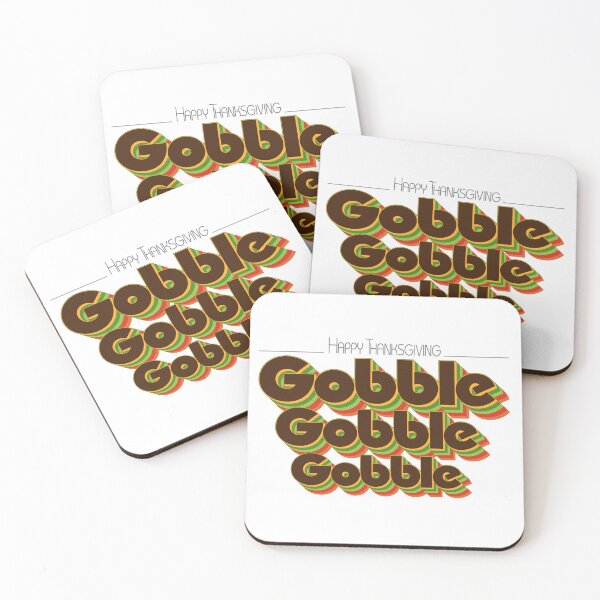 Item preview, Thanksgiving Gobble Gobble Gobble Vintage Retro  designed and sold by SaltCreatives.
