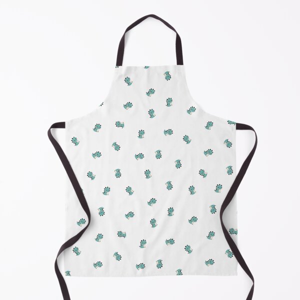 Item preview, Cute green baby dinosaur pattern on white background designed and sold by BellaRoxiell.