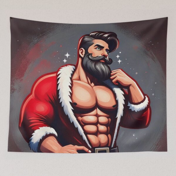 Item preview, Modern Sexy Santa Claus designed and sold by ArtFactoryAI.