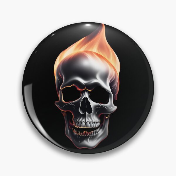 Item preview, Skull on fire designed and sold by Purr95.