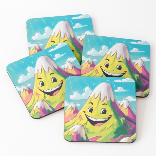 Item preview, Smiling mountain. designed and sold by MyHappyArtShop.