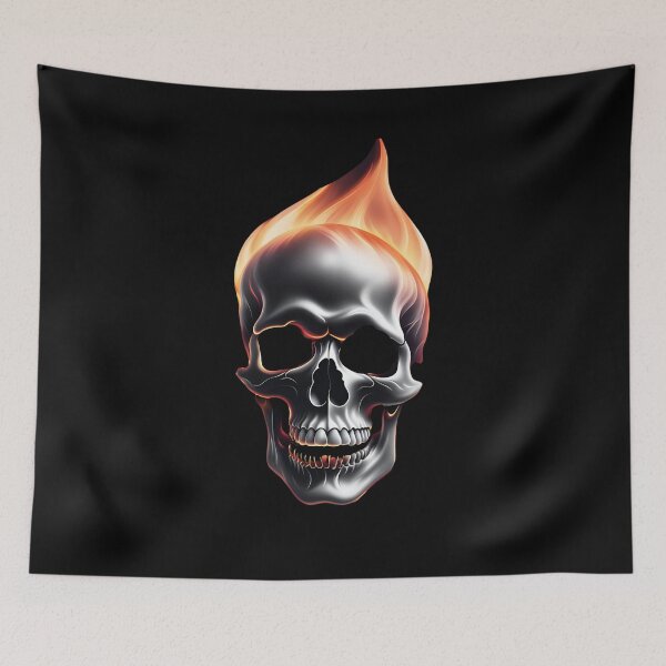 Item preview, Skull on fire designed and sold by Purr95.