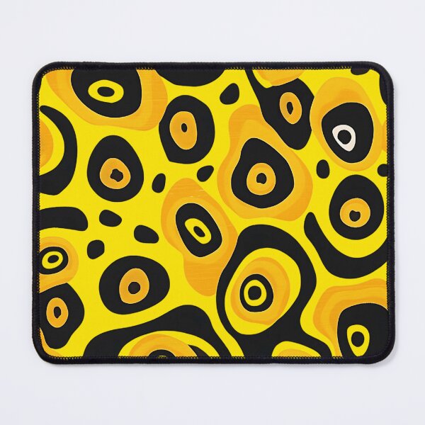 Item preview, Leopard Spots Abstract Pattern - Yellow and Black Spots designed and sold by HausKatz.