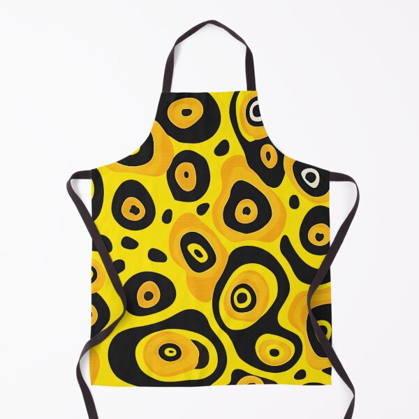 Item preview, Leopard Spots Abstract Pattern - Yellow and Black Spots designed and sold by HausKatz.