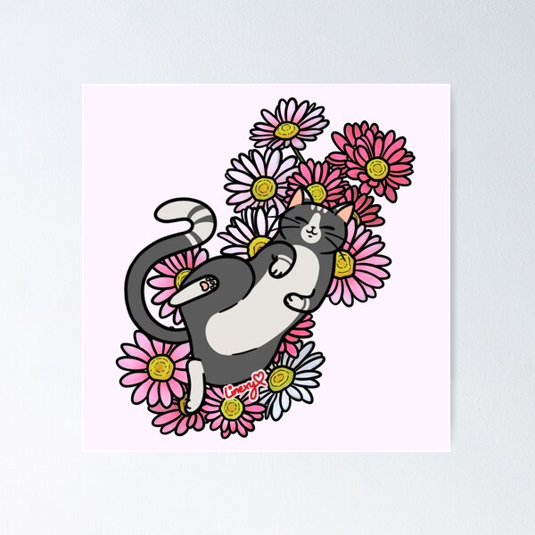 Item preview, Pink Daisy Tabby designed and sold by Linexy.