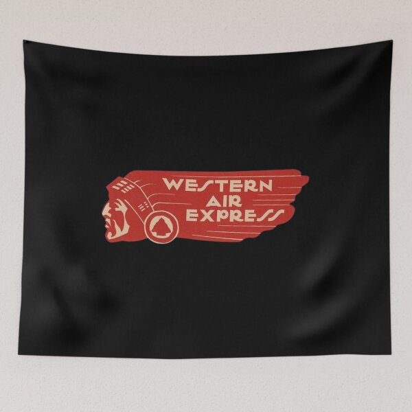 Item preview, Western Air Express Vintage Luggage Label designed and sold by FutureTraveller.