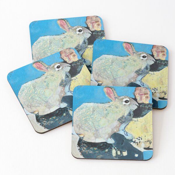 Item preview, Bunny on Blue designed and sold by WrenzArt.