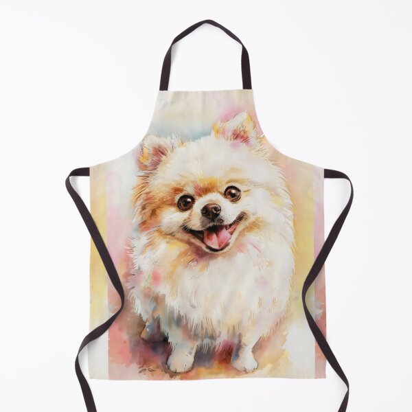 Artikelvorschau, Pomeranian, ein wunderschönes Aquarell eines Pomeranian-Hundes entworfen und verkauft von Pastel-Pulse.
