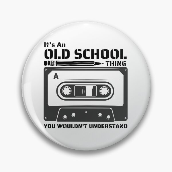 Item preview, It's an old school thing, you wouldn't understand. vintage pattern designed and sold by AccessibleShop.